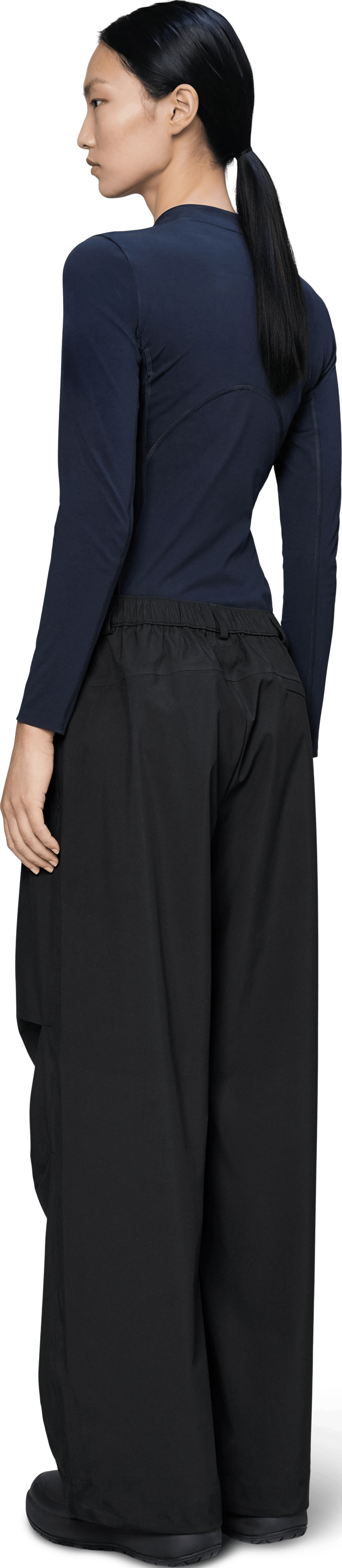 Rains Unisex Suva Hardshell Pants Wide Black Rains