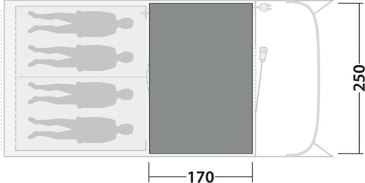 Outwell Cozy Carpet Durango / Birdland 4 Black & Grey Outwell