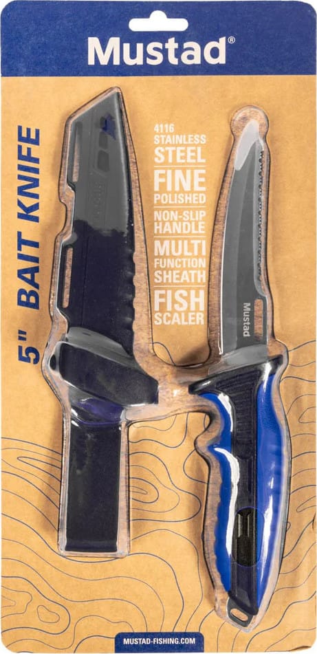 Mustad 5" Stainless Steel Bait Knife Mustad Mustad 5" Stainless Steel Bait Knife Mustad