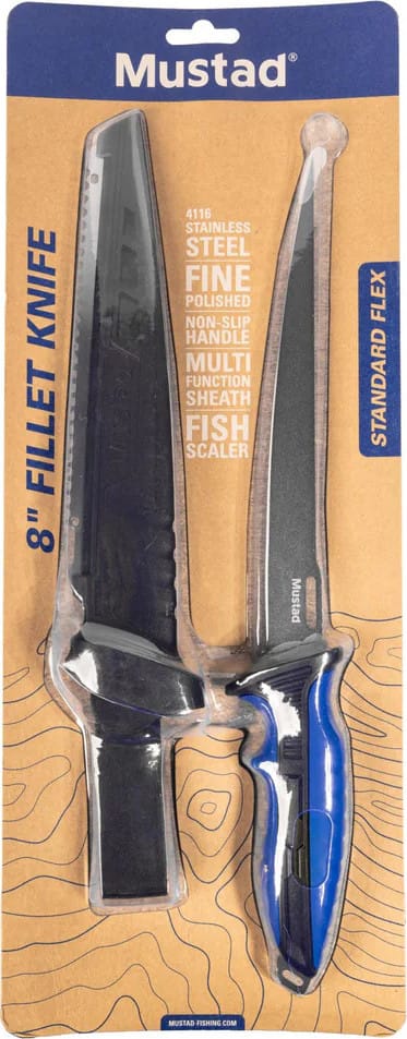 Mustad 8" 4116 Ss Fillet Knife - Ptfe Mustad Mustad 8" 4116 Ss Fillet Knife - Ptfe Mustad