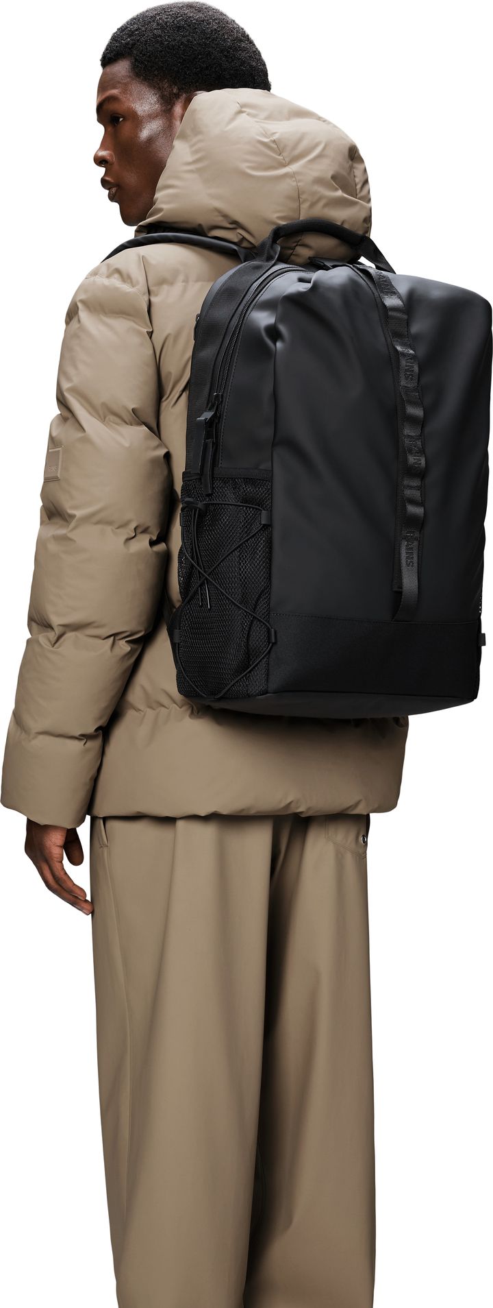 Rains Trail Clip Front Backpack W3 Black Rains