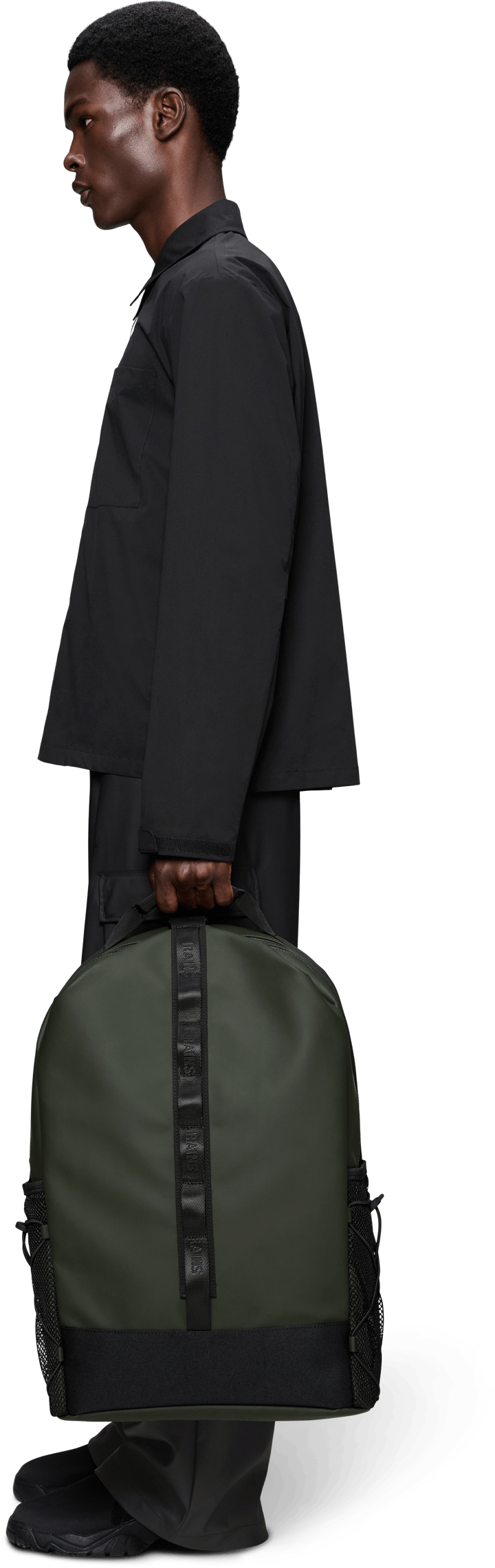 Rains Trail Clip Front Backpack W3 Green Rains
