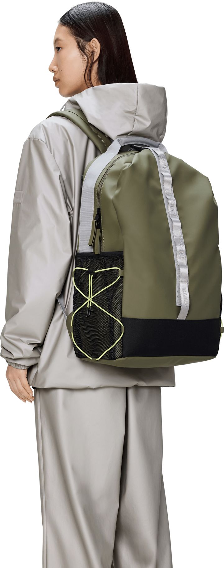 Rains Trail Clip Front Backpack W3 Marsh Rains Rains Trail Clip Front Backpack W3 Marsh Rains