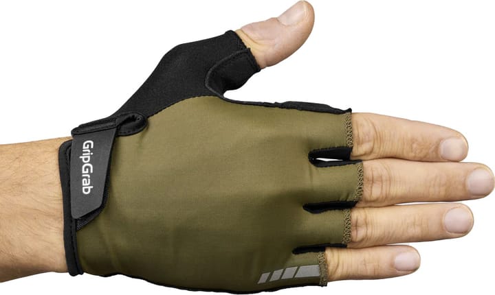 Gripgrab Ride Padded Short Finger Summer Gloves Olive Green Gripgrab