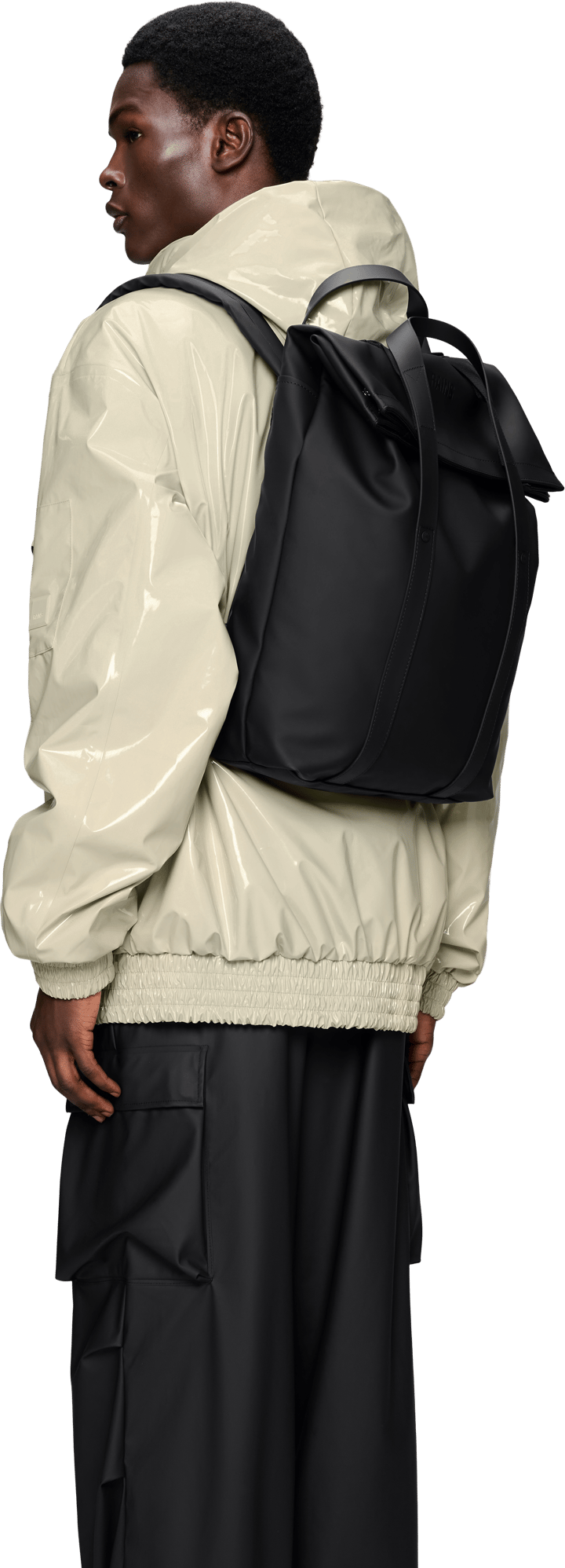 Rains 2 Way Tote Backpack Black Rains