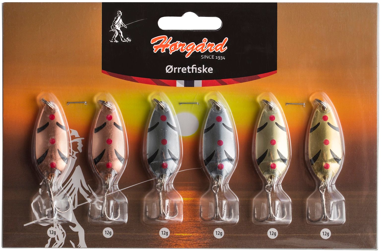 Hørgård Sluksett 6 pk Ørret 12g Hørgård