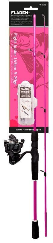 Fladen Fladen Fight Junior 165cm 5-20g Fiskeset Haspel Fiskesett For Unge Fiskere Fladen