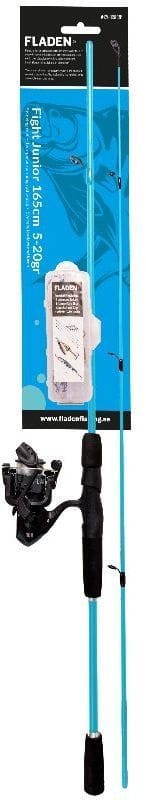 Fladen Fladen Fight Junior 165cm 5-20g Fiskeset Haspel Fiskesett For Unge Fiskere Fladen