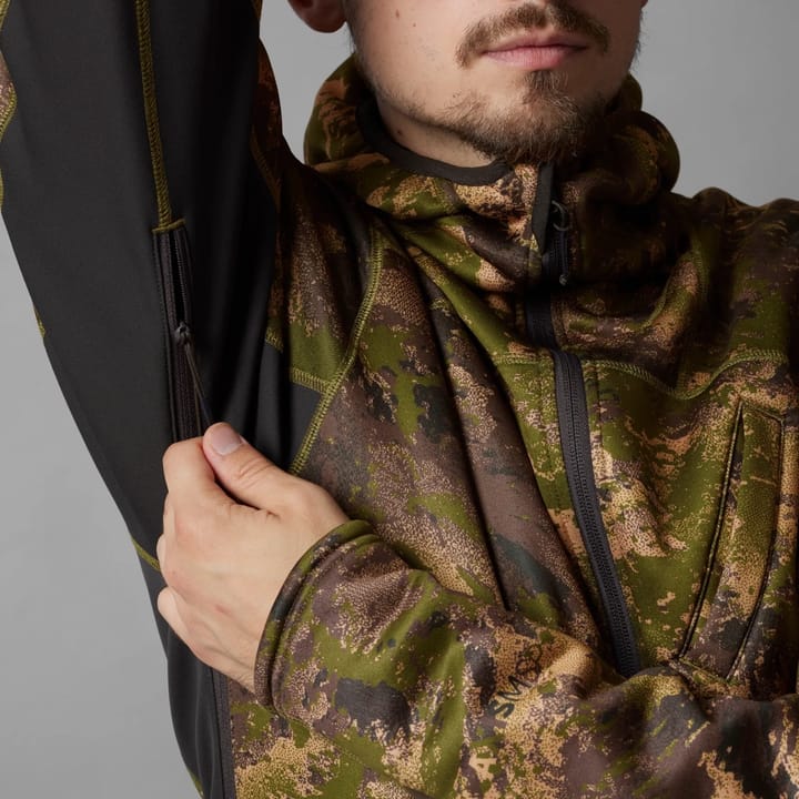 Härkila Deer Stalker Fleece-Hettegenser Med Glidelås Willow Green Härkila