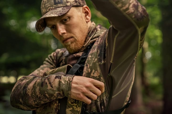 Härkila Deer Stalker Fleece-Hettegenser Med Glidelås Willow Green Härkila