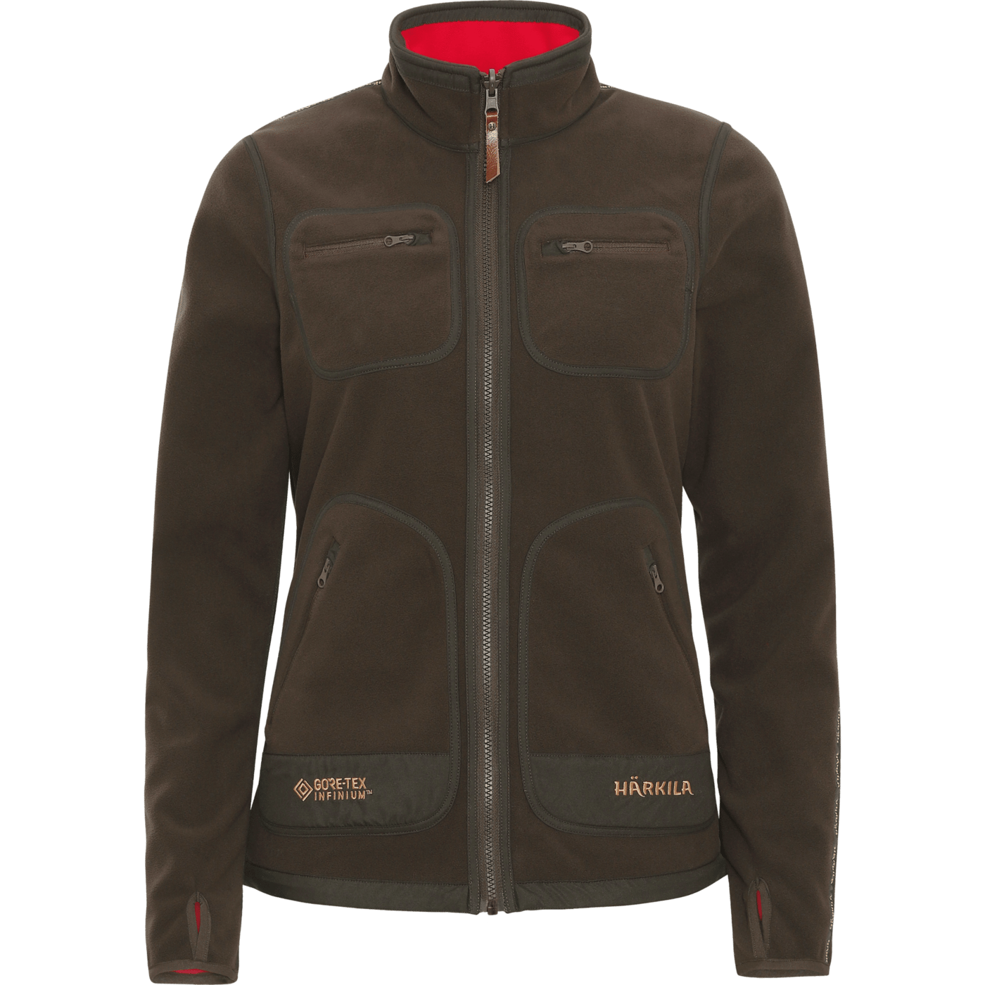 Härkila Women's Kamko Fleece Brown/Red