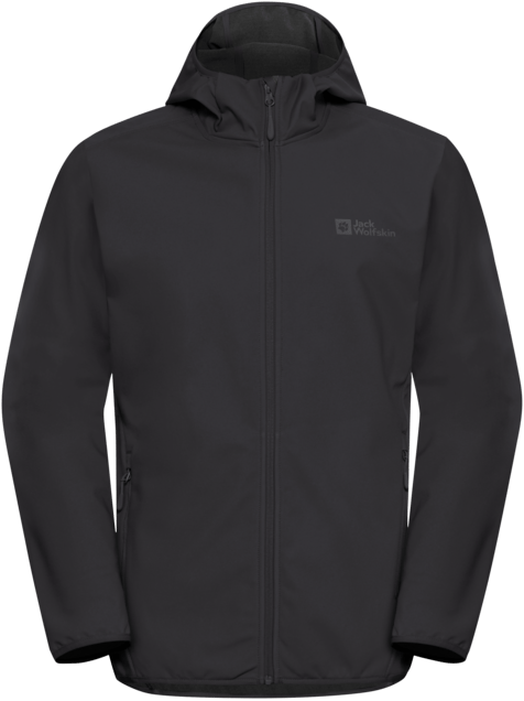 Jack Wolfskin Men's Bornberg Hoody Black Jack Wolfskin