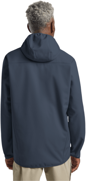 Jack Wolfskin Men's Bornberg Hoody Midnight Sky Jack Wolfskin