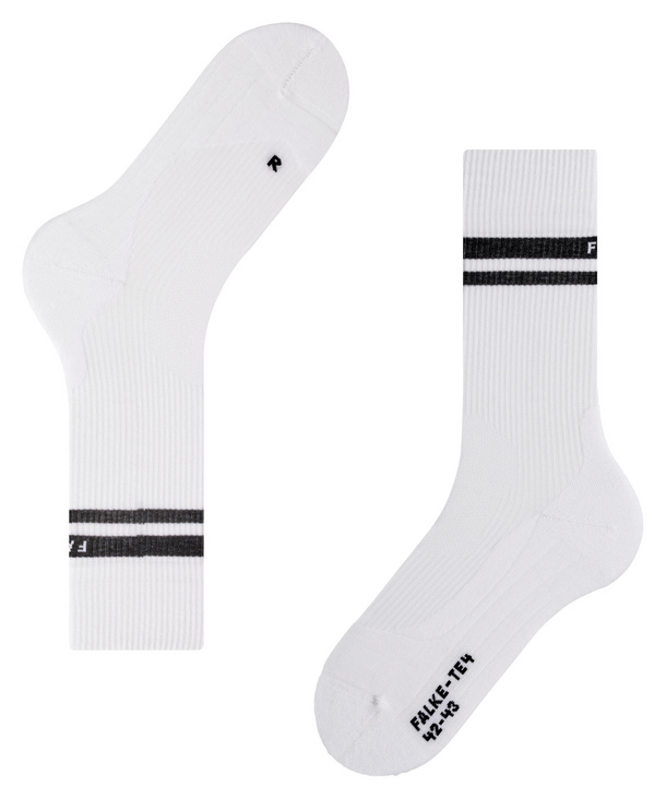 Falke Women's TE4 Classic Tennis Socks White/black