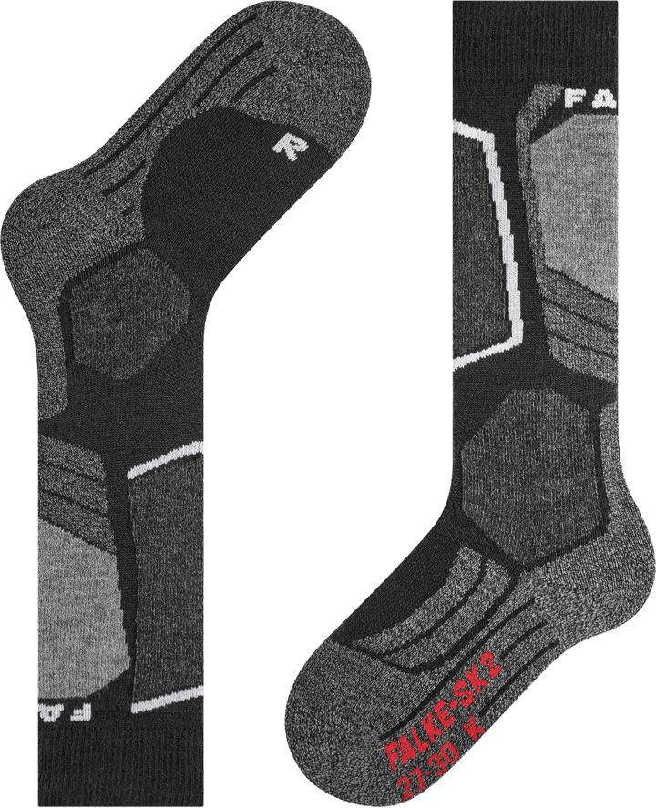 Falke Kid's SK2 Skiing Knee-High Socks Black Mix Falke