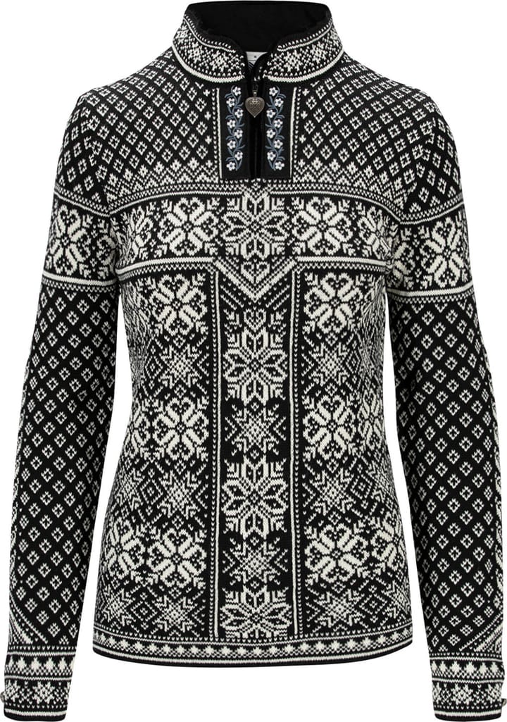 Dale of Norway Women's Peace Sweater Black/White Dale of Norway