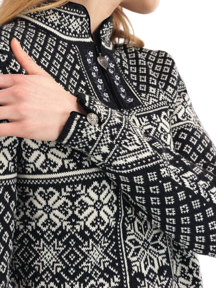 Dale of Norway Women's Peace Sweater Black/White Dale of Norway