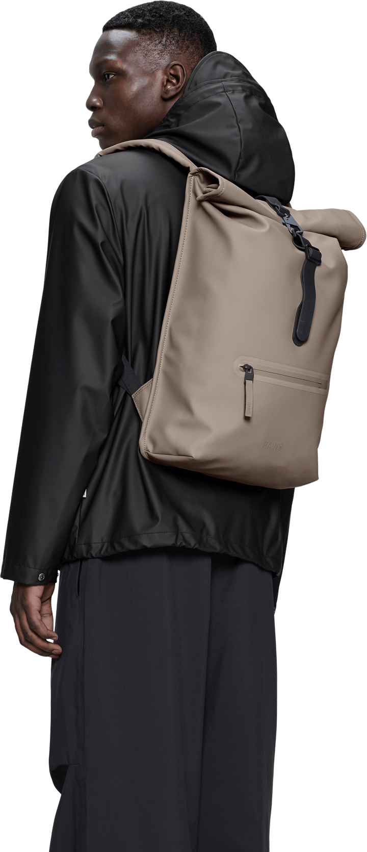 Rains Rolltop Rucksack W3 Cinder Rains