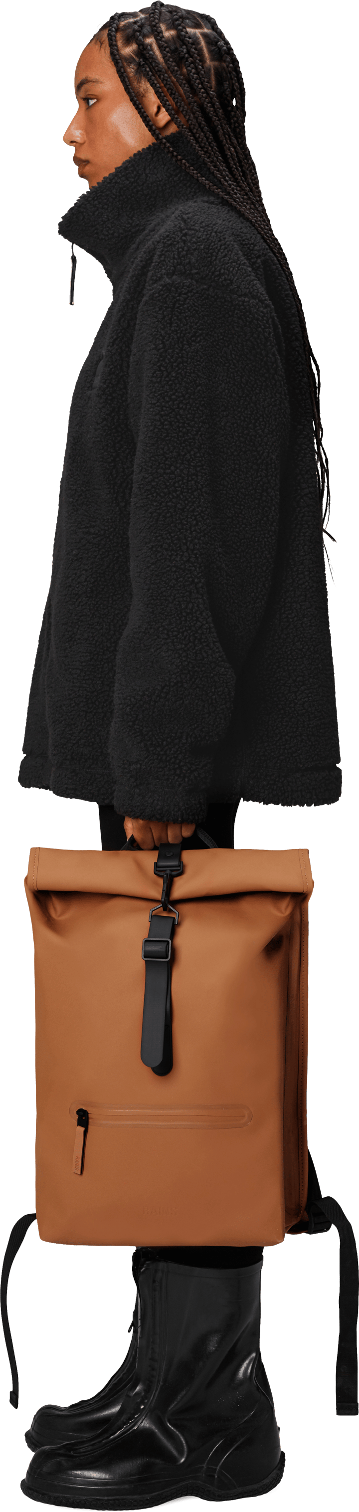 Rains Rolltop Rucksack W3 Rust Rains Rains Rolltop Rucksack W3 Rust Rains