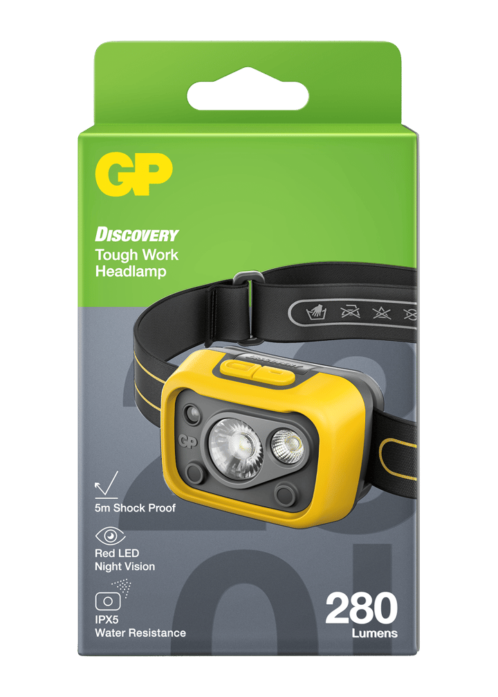 GP Batterier Gp Work Discovery Headlamp Chw53 275lm Nocolour GP Batterier GP Batterier Gp Work Discovery Headlamp Chw53 275lm Nocolour GP Batterier