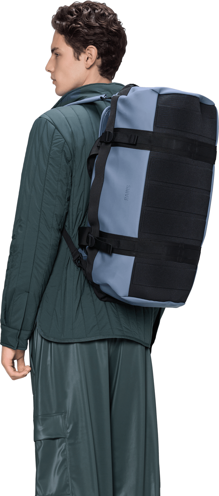 Rains Texel Duffel Bag Small W3 Blue Dusk Rains