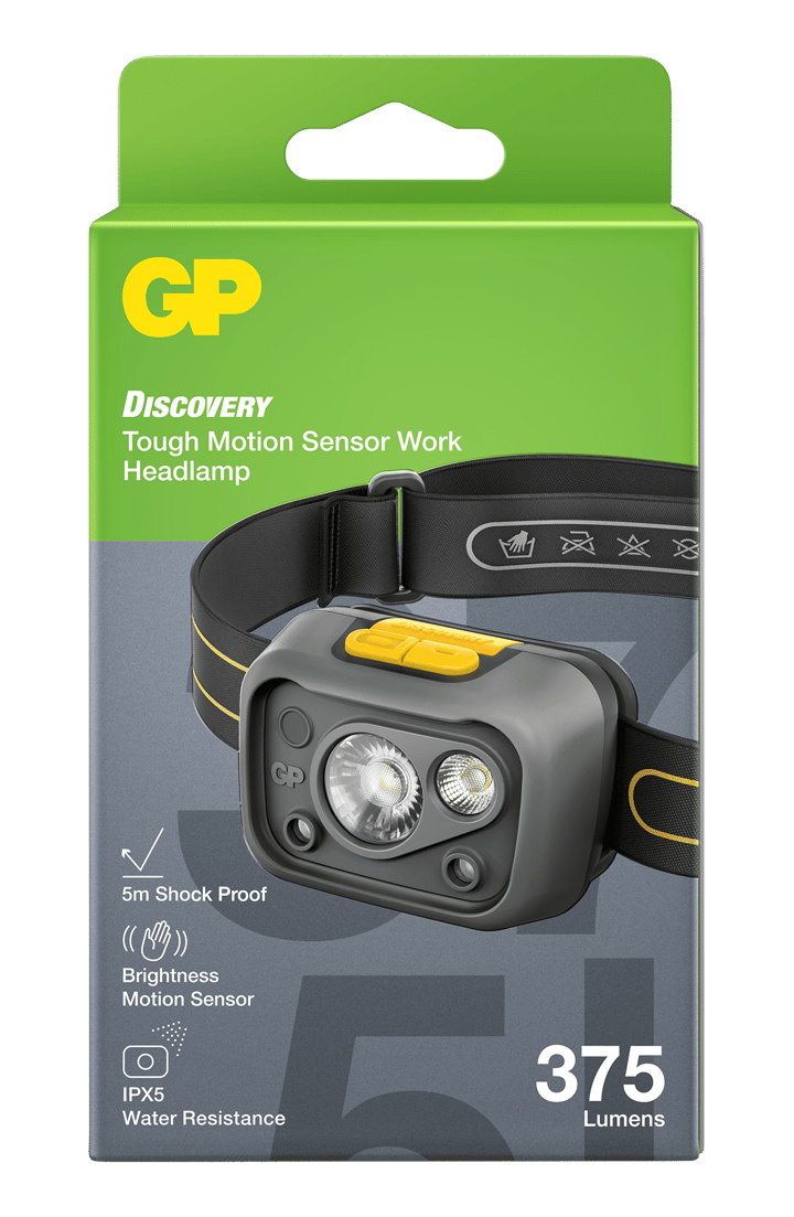 GP Batterier Gp Work Discovery Headlamp Chw54 375lm Nocolour GP Batterier GP Batterier Gp Work Discovery Headlamp Chw54 375lm Nocolour GP Batterier