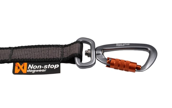 Non-Stop Dogwear Touring Bungee Leash 2.8m/13mm Screw-Lock Grey Non-stop Dogwear