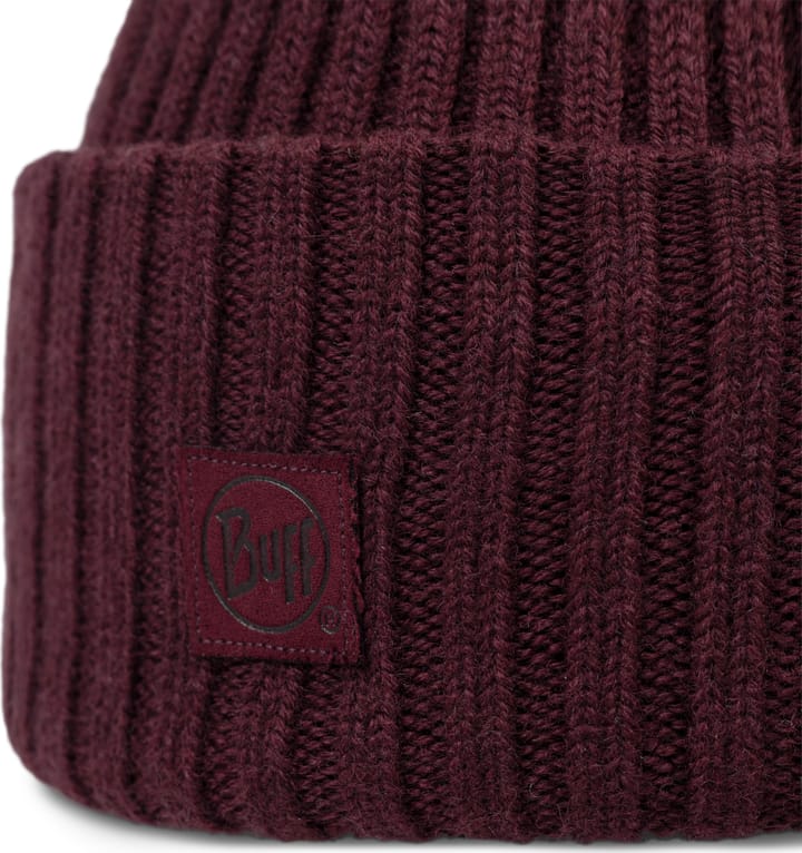 Buff Beanie Knitted Erviny Erviny Maroon Buff