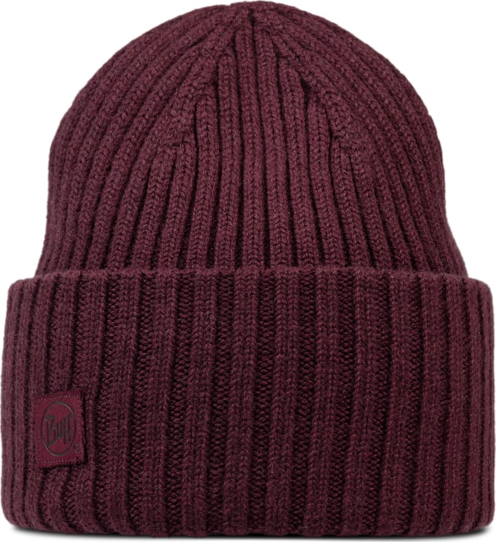 Buff Beanie Knitted Erviny Erviny Maroon Buff