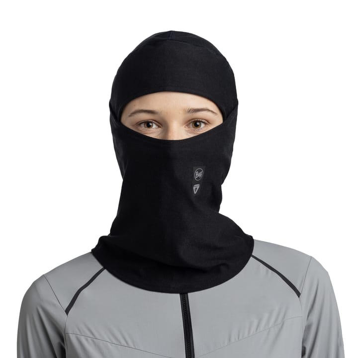 Buff Thermonet Hinged Balaclava Solid Black Buff