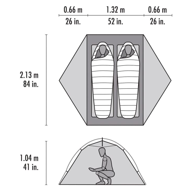 MSR Elixir 2 Tent Footprint Incl Green MSR