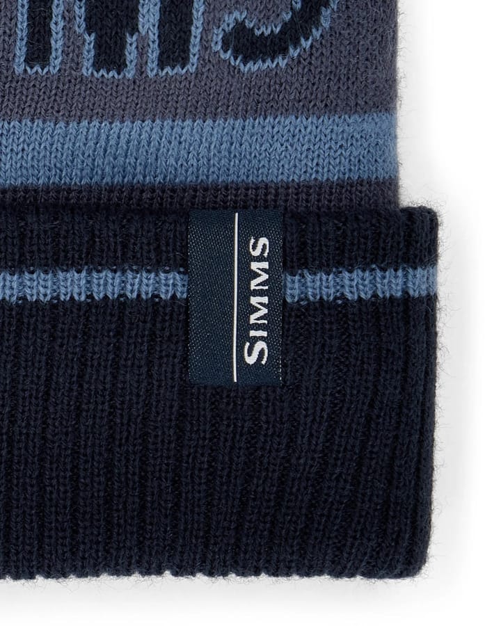 Simms Tip-Up Pom Beanie Huckleberry Simms