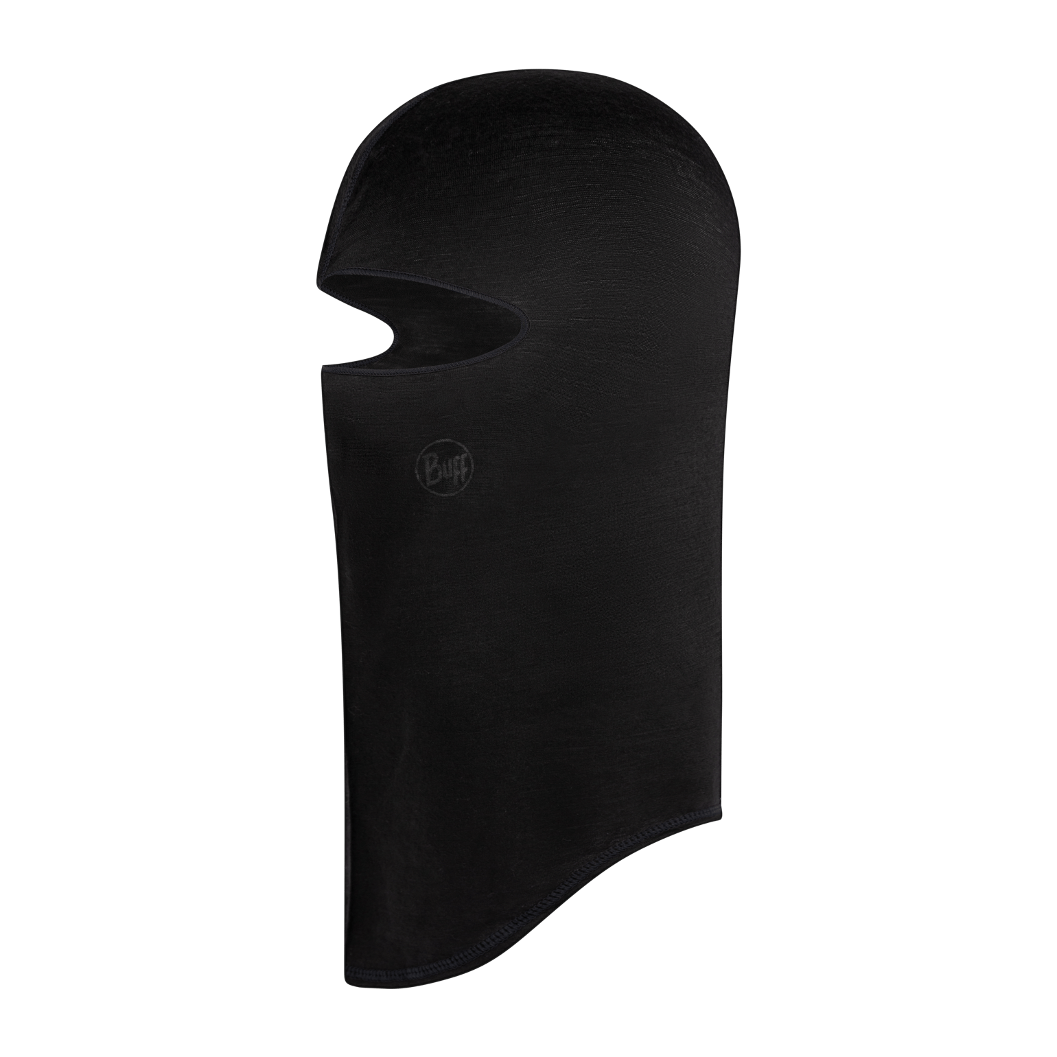 Buff Merino Lightweight Balaclava Solid Black
