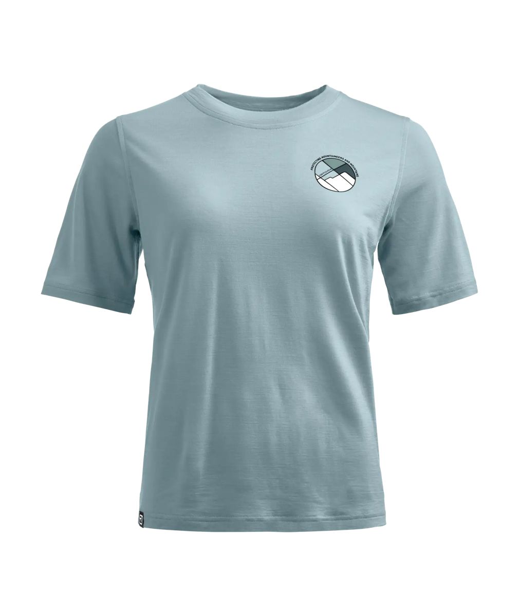 Ortovox 140 Cool Round Landscape Ts W Glacier Grey
