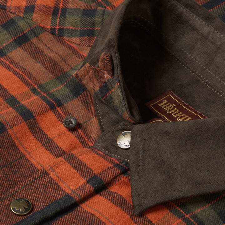 Härkila Men's Pajala Shirt Burnt Orange Check Härkila Härkila Men's Pajala Shirt Burnt Orange Check Härkila