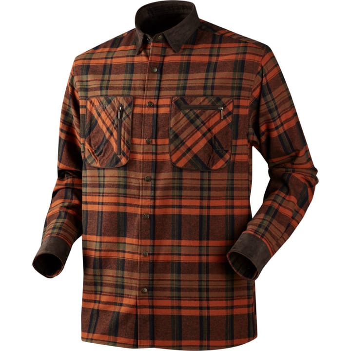 Härkila Men's Pajala Shirt Red autumn check Härkila