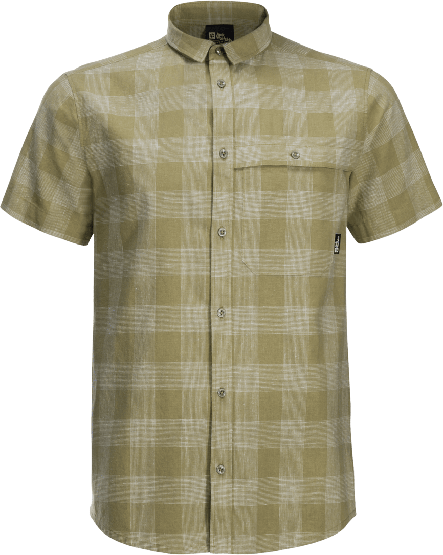 Jack Wolfskin Men's Highlands Shirt Bay Leaf Check