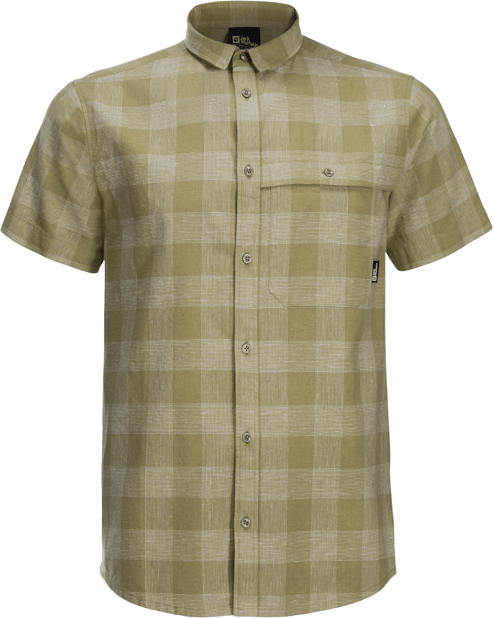 Jack Wolfskin Men's Highlands Shirt Bay Leaf Check Jack Wolfskin