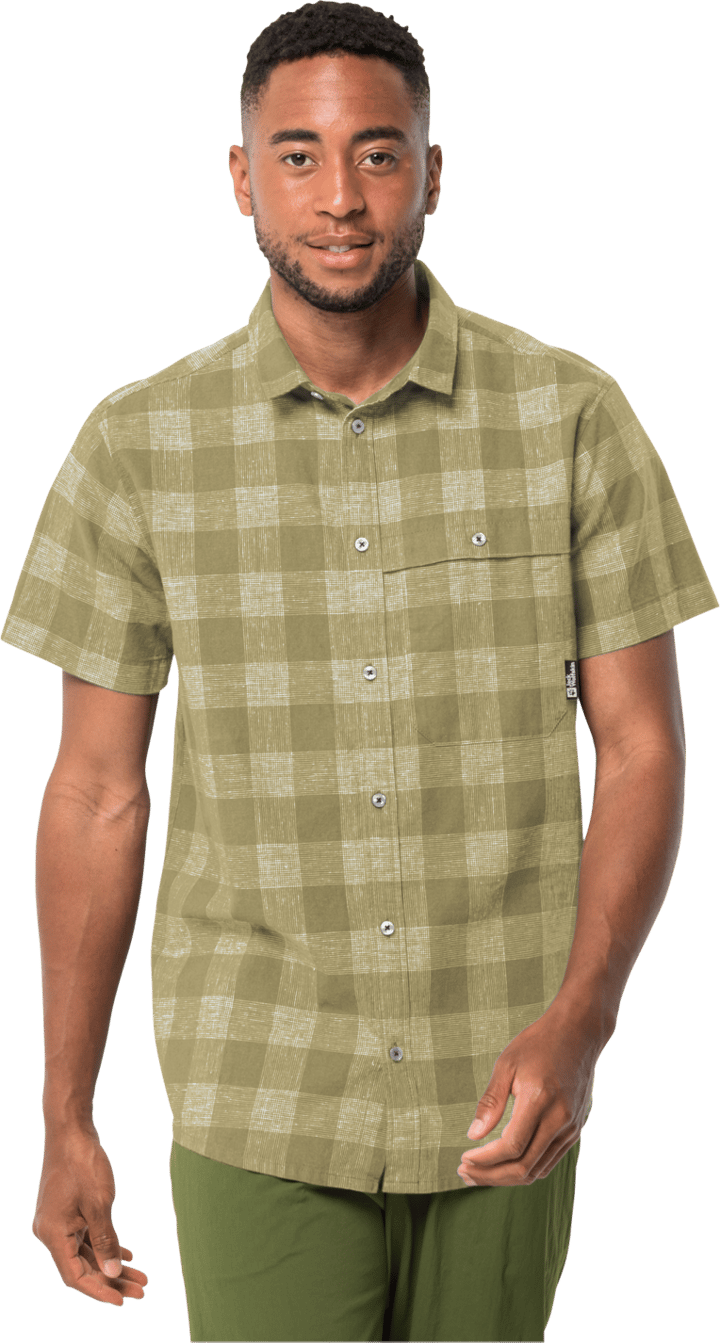 Jack Wolfskin Men's Highlands Shirt Bay Leaf Check Jack Wolfskin