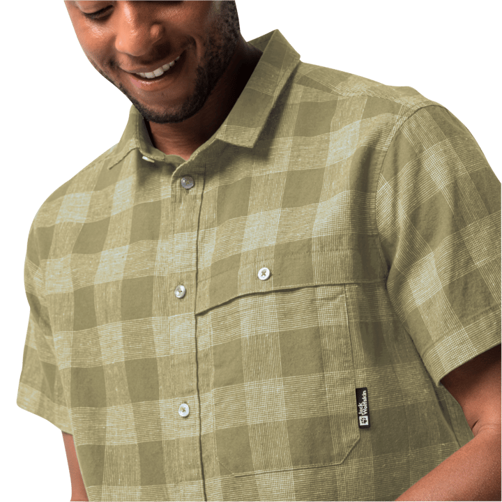 Men's Highlands Shirt Bay Leaf Check Jack Wolfskin