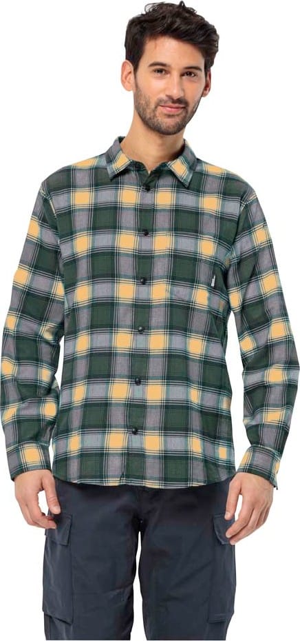 Jack Wolfskin Men's Wanderweg Shirt Teal Jack Wolfskin