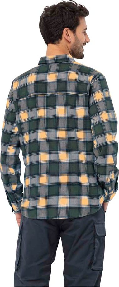 Jack Wolfskin Men's Wanderweg Shirt Teal Jack Wolfskin