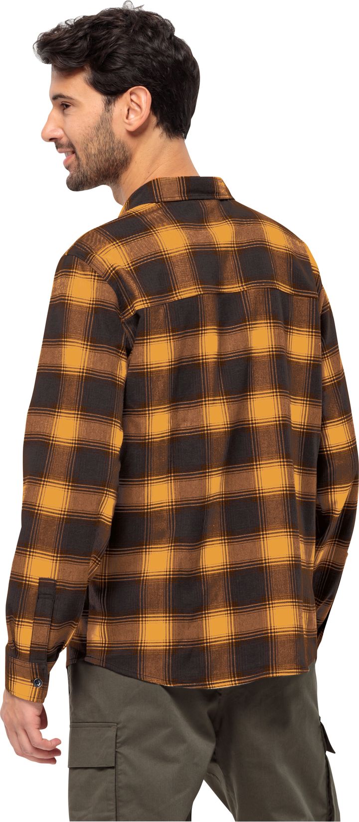 Jack Wolfskin Men's Wanderweg Shirt Mustard Jack Wolfskin Jack Wolfskin Men's Wanderweg Shirt Mustard Jack Wolfskin