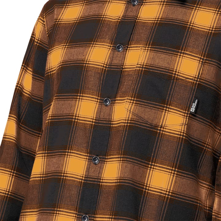 Jack Wolfskin Men's Wanderweg Shirt Mustard Jack Wolfskin Jack Wolfskin Men's Wanderweg Shirt Mustard Jack Wolfskin