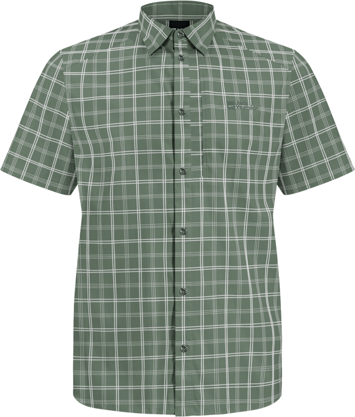 Jack Wolfskin Norbo S/S Shirt M Hedge Green Checks Jack Wolfskin