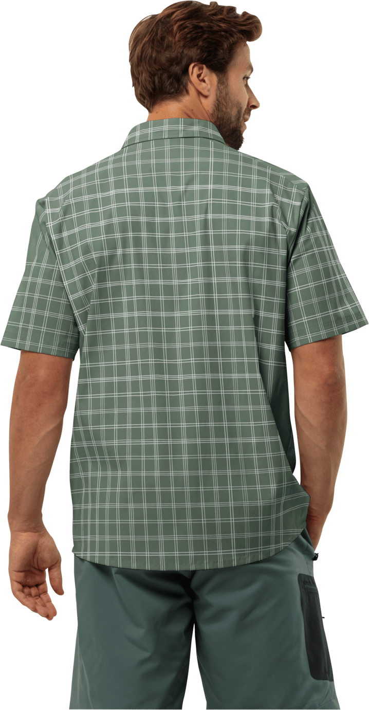 Jack Wolfskin Norbo S/S Shirt M Hedge Green Checks Jack Wolfskin
