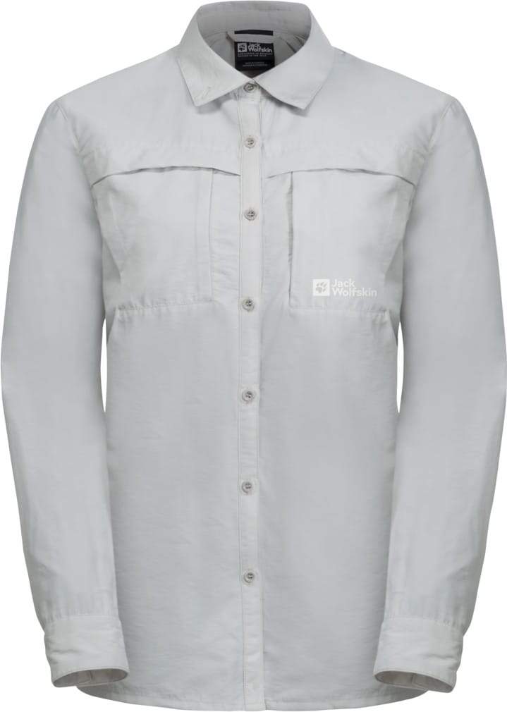 Jack Wolfskin Women's Barrier Long Sleeve Shirt Cool Grey Jack Wolfskin