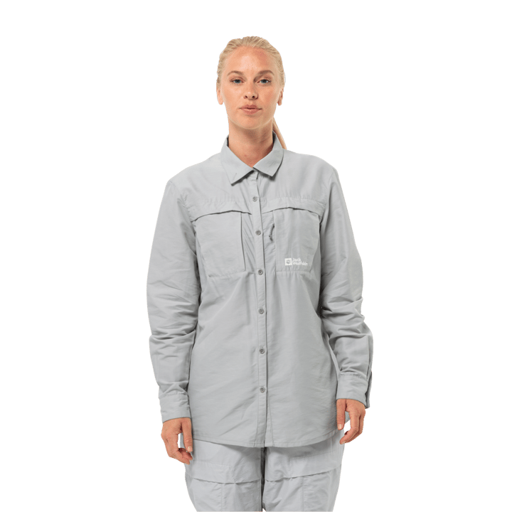 Jack Wolfskin Barrier Ls Shirt W Cool Grey Jack Wolfskin