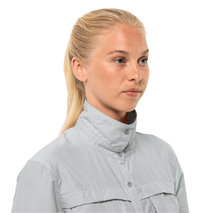 Jack Wolfskin Women's Barrier Long Sleeve Shirt Cool Grey Jack Wolfskin