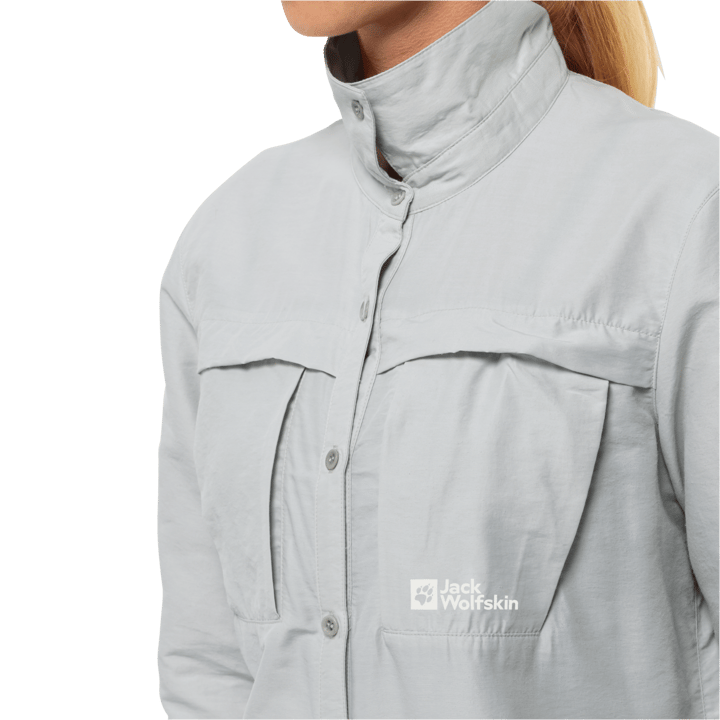 Jack Wolfskin Barrier Ls Shirt W Cool Grey Jack Wolfskin